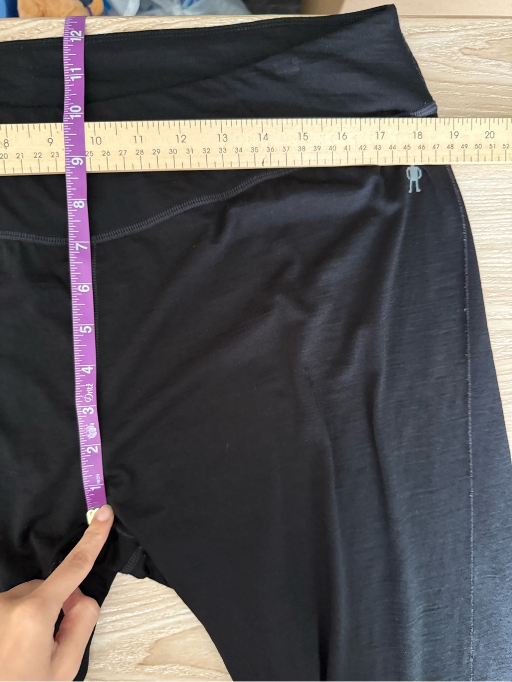 Smartwool XL 150 Merino Wool Leggings Black Outdoor Hike Travel Trail - Picture 7 of 8